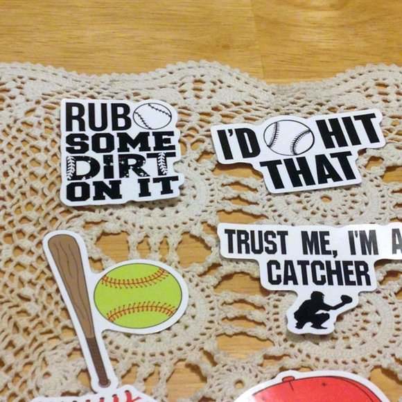 Baseball Stickers for cellphone, laptop, hydroflask, locker, team - Picture 2 of 4